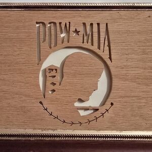 POW MIA Wooden Plaque